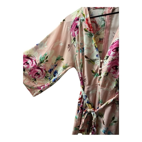 YUMI KIM Lotus Romper in Lovers Bouquet Pink Romantic Floral Lightweight Sz XS - Picture 4 of 9